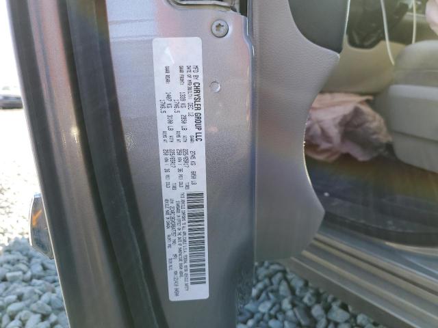 2C4RC1BGXDR647757 - 2013 CHRYSLER TOWN & COU TOURING ვერცხლისფერი ფოტო 10