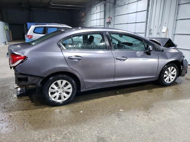 2HGFB2F53EH551000 - 2014 HONDA CIVIC LX GRAY photo 3