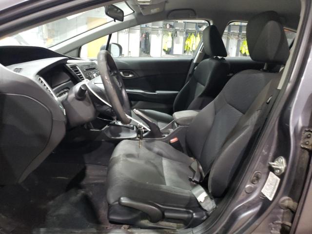 2HGFB2F53EH551000 - 2014 HONDA CIVIC LX GRAY photo 7