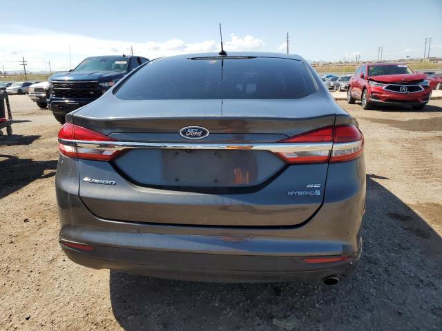 3FA6P0LU6JR137004 - 2018 FORD FUSION SE HYBRID ნაცრისფერი ფოტო 6