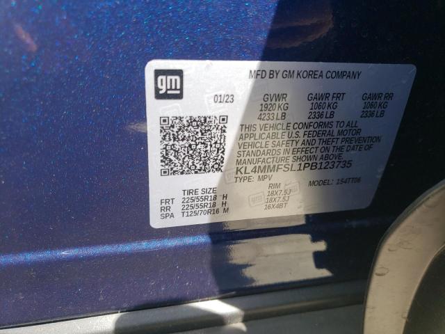 KL4MMFSL1PB123735 - 2023 BUICK ENCORE GX ESSENCE BLUE photo 14