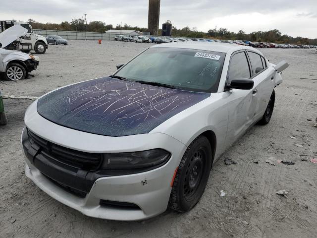 2C3CDXKT0JH330367 - 2018 DODGE CHARGER POLICE GRAY photo 2