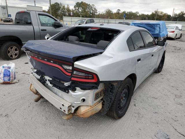 2C3CDXKT0JH330367 - 2018 DODGE CHARGER POLICE GRAY photo 4