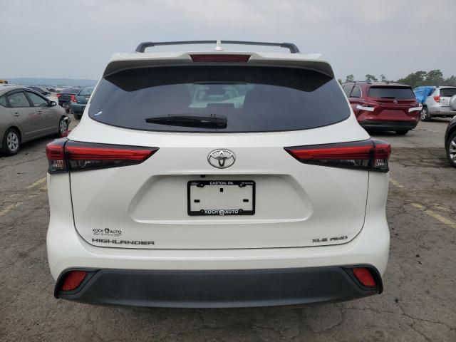 5TDGZRBH9LS511364 - 2020 TOYOTA HIGHLANDER XLE WHITE photo 6