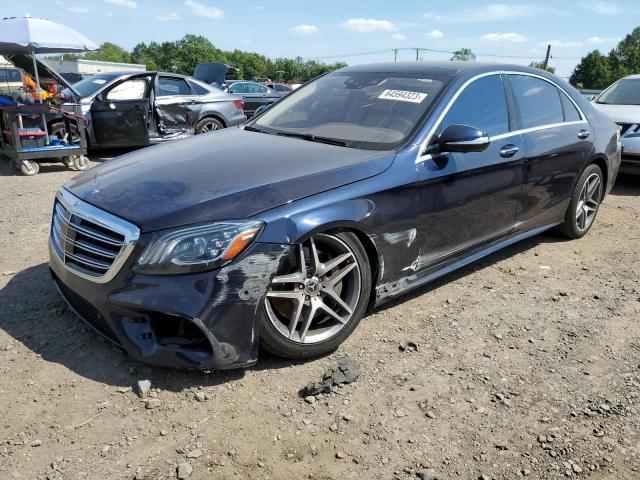 WDDUG6GB3JA398569 - 2018 MERCEDES-BENZ S 450 BLUE photo 1