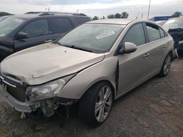 1G1PH5SC1C7310948 - 2012 CHEVROLET CRUZE LTZ TAN photo 1