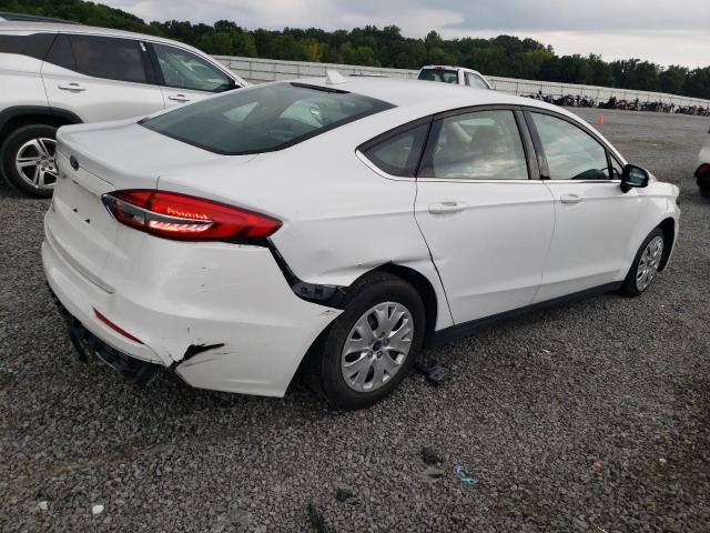 3FA6P0G75LR122453 - 2020 FORD FUSION S WHITE photo 3