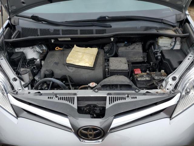 5TDYZ3DC5KS008528 - 2019 TOYOTA SIENNA XLE SILVER photo 12