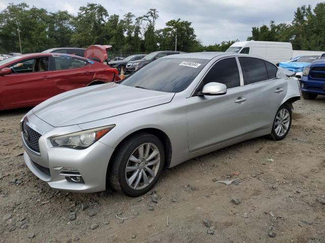 JN1BV7AR8EM680457 - 2014 INFINITI Q50 BASE SILVER photo 1