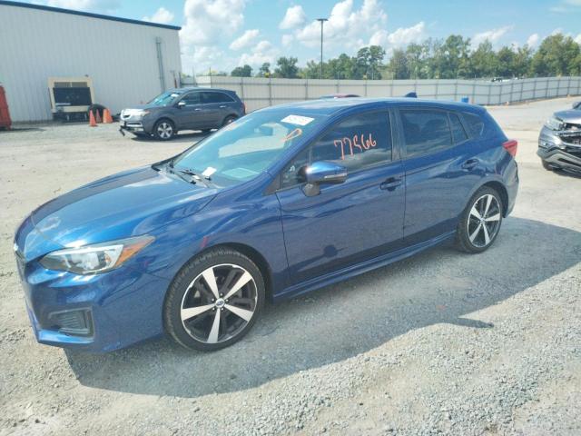 4S3GTAK61H3711990 - 2017 SUBARU IMPREZA SPORT BLUE photo 1