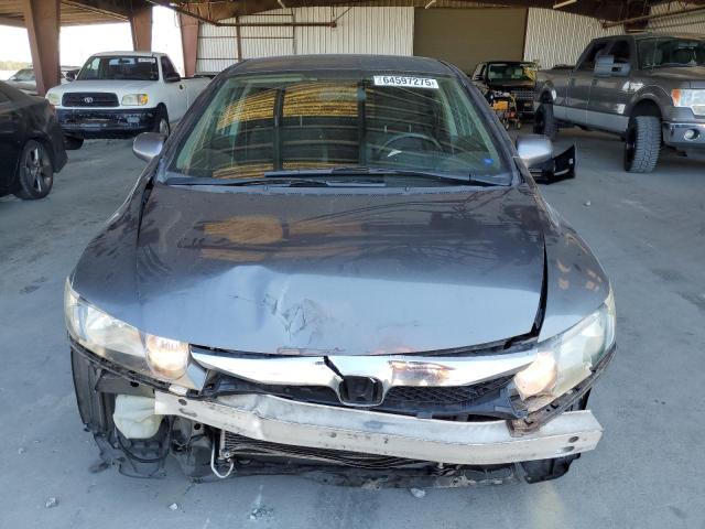 2HGFA16629H353455 - 2009 HONDA CIVIC LX-S GRAY photo 5