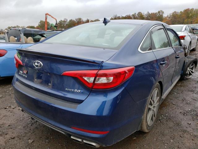 5NPE34AB7HH439084 - 2017 HYUNDAI SONATA SPORT Blau Foto 4