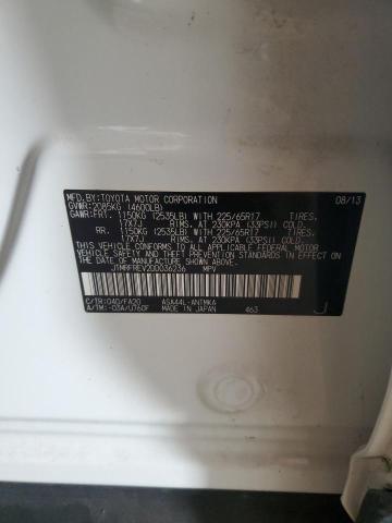 JTMRFREV2DD036236 - 2013 TOYOTA RAV4 XLE WHITE photo 12