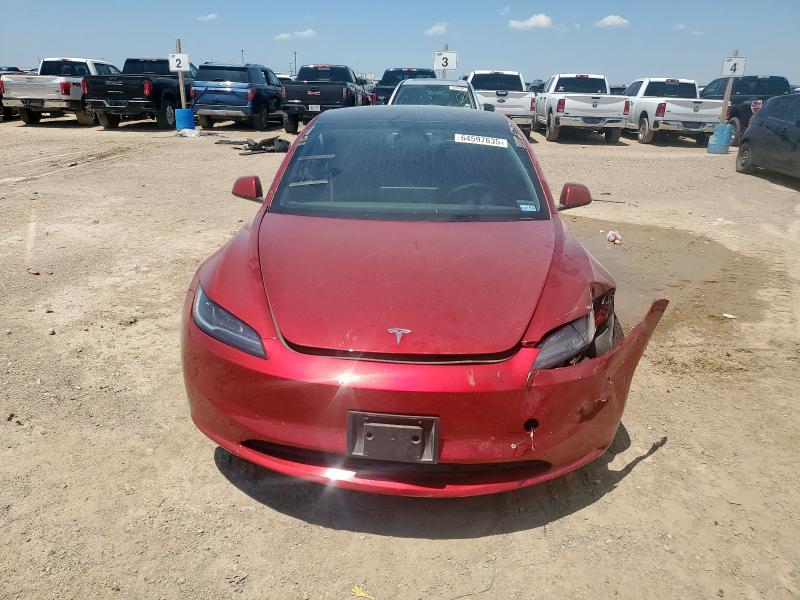 5YJ3E1EA3SF997148 - 2025 TESLA MODEL 3 RED photo 5
