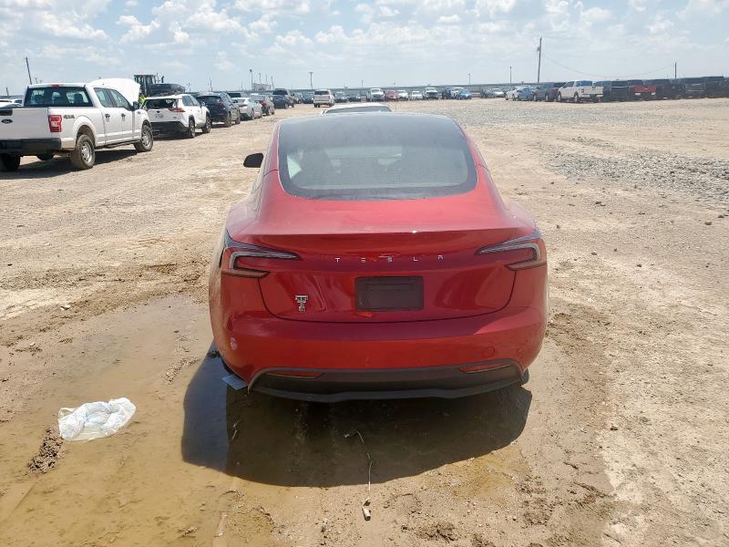 5YJ3E1EA3SF997148 - 2025 TESLA MODEL 3 RED photo 6