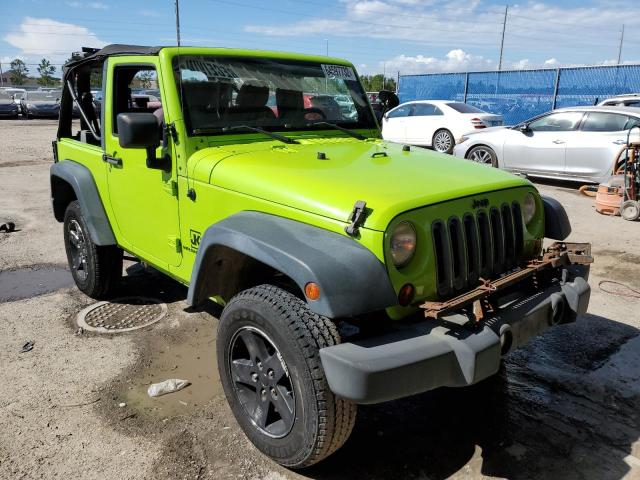 1C4AJWAG9DL521190 - 2013 JEEP WRANGLER SPORT GREEN photo 1