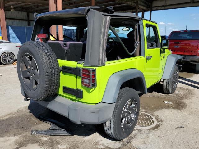 1C4AJWAG9DL521190 - 2013 JEEP WRANGLER SPORT GREEN photo 4