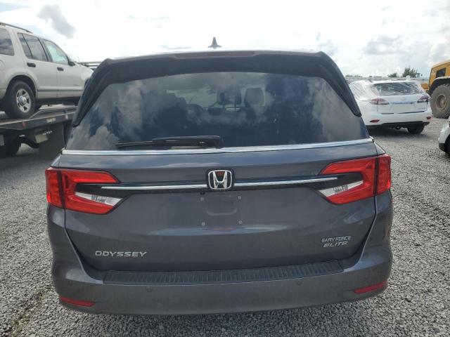 5FNRL6H92NB054252 - 2022 HONDA ODYSSEY ELITE ნაცრისფერი ფოტო 6