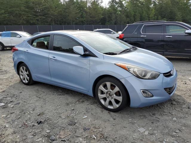 KMHDH4AE3CU463092 - 2012 HYUNDAI ELANTRA GLS BLUE photo 4