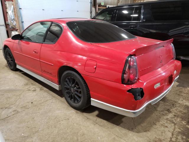 2G1WX15KX29312138 - 2002 CHEVROLET MONTE CARL SS RED photo 2