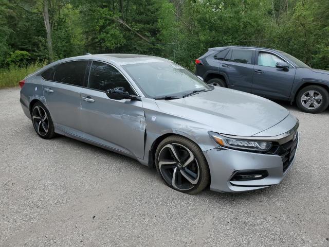 1HGCV1F35JA809657 - 2018 HONDA ACCORD SPORT ვერცხლისფერი ფოტო 4