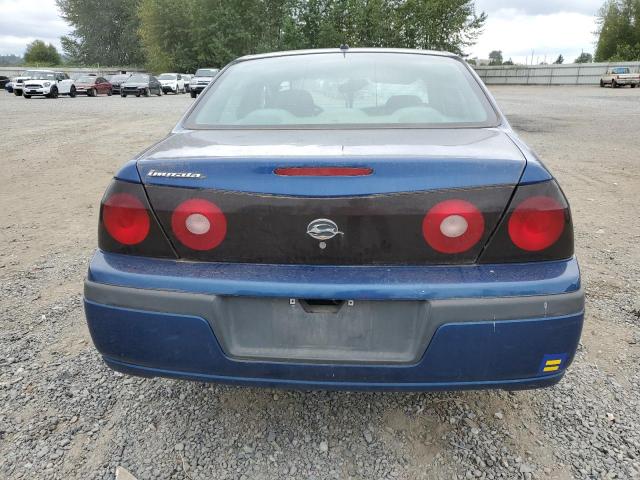 2G1WF52E259301194 - 2005 CHEVROLET IMPALA BLUE photo 6