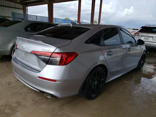 2HGFE2F59NH548254 - 2022 HONDA CIVIC SPORT 银色 照片 3
