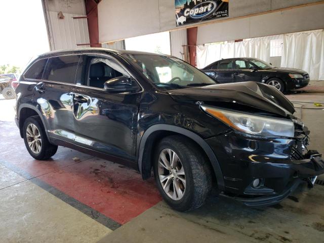 5TDJKRFHXFS106817 - 2015 TOYOTA HIGHLANDER XLE 黑色 照片 4