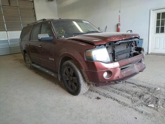 1FMFK205X7LA51781 - 2007 FORD EXPEDITION EL LIMITED MAROON photo 1