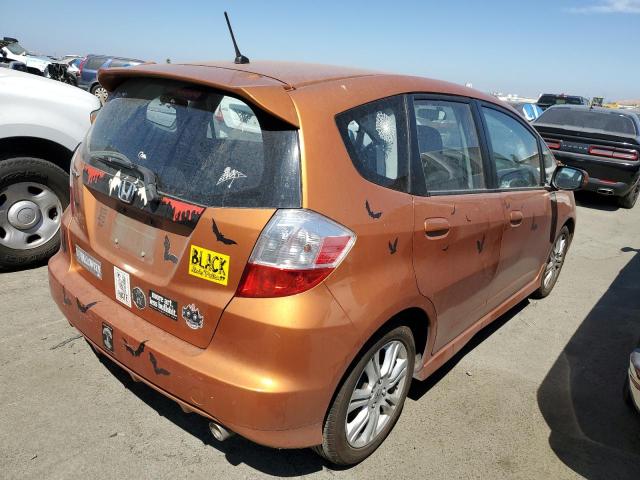 JHMGE8H43AC022658 - 2010 HONDA FIT SPORT ORANGE photo 3