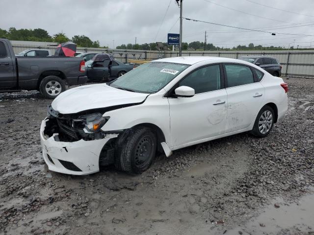 3N1AB7AP1KY351577 - 2019 NISSAN SENTRA S WHITE photo 1