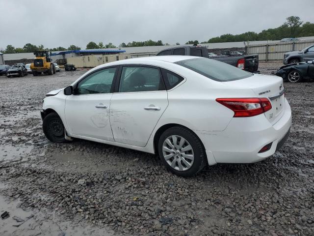 3N1AB7AP1KY351577 - 2019 NISSAN SENTRA S WHITE photo 2