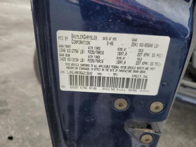 1J4GL48K96W213242 - 2006 JEEP LIBERTY SPORT 蓝色 照片 12