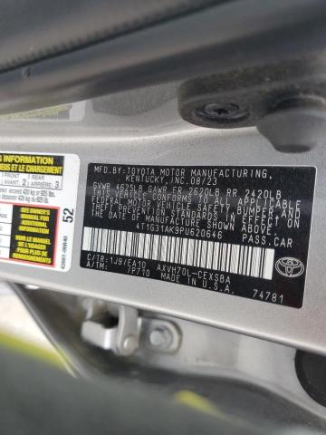 4T1G31AK9PU620646 - 2023 TOYOTA CAMRY SE NIGHT SHADE SILVER photo 12