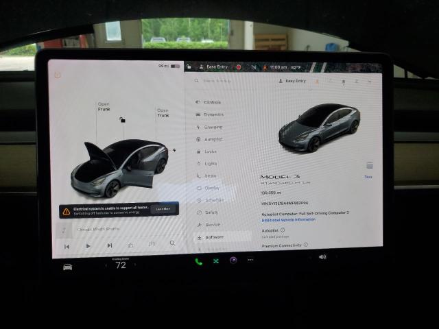 5YJ3E1EA4MF982094 - 2021 TESLA MODEL 3 BLUE photo 9