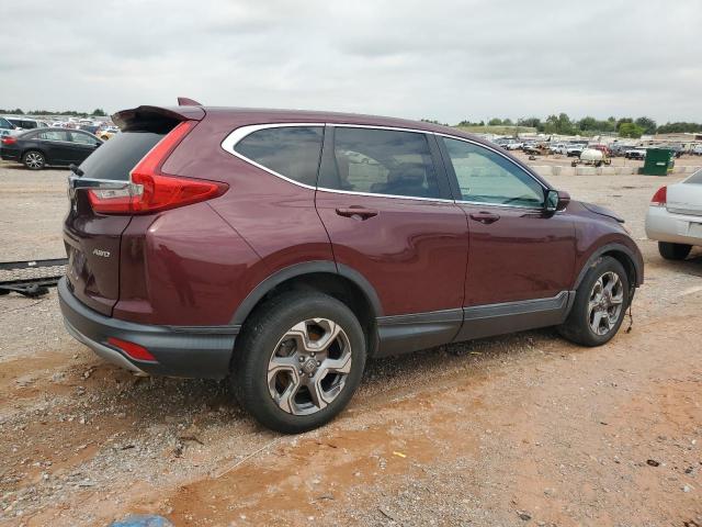 2HKRW2H59JH622764 - 2018 HONDA CR-V EX MAROON photo 3