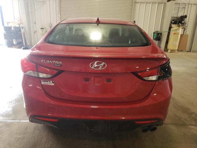 KMHDH6AH6EU028690 - 2014 HYUNDAI ELANTRA CO GS RED photo 6