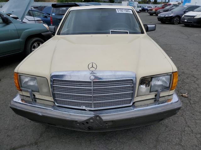 WDBCA35DXHA322298 - 1987 MERCEDES-BENZ 420 SEL YELLOW photo 5