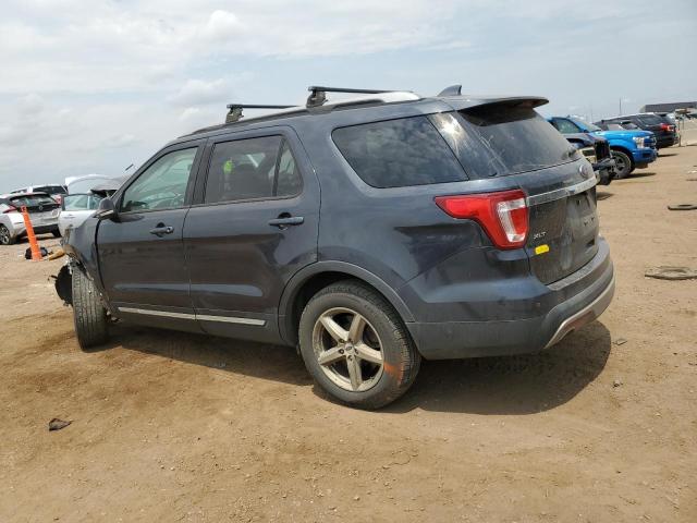 1FM5K8D89HGD91923 - 2017 FORD EXPLORER XLT გრაფიტი ფოტო 2