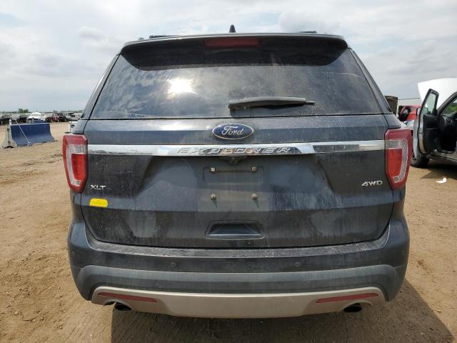 1FM5K8D89HGD91923 - 2017 FORD EXPLORER XLT გრაფიტი ფოტო 6
