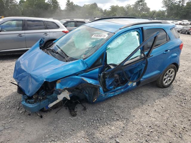 MAJ6P1UL5JC194191 - 2018 FORD ECOSPORT SE BLUE photo 1
