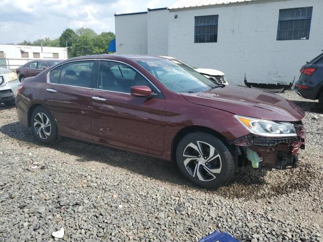 1HGCR2F3XHA308641 - 2017 HONDA ACCORD LX BURGUNDY photo 4