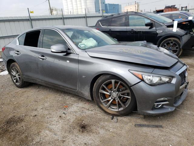 JN1BV7AR7FM419791 - 2015 INFINITI Q50 BASE GRAY photo 4