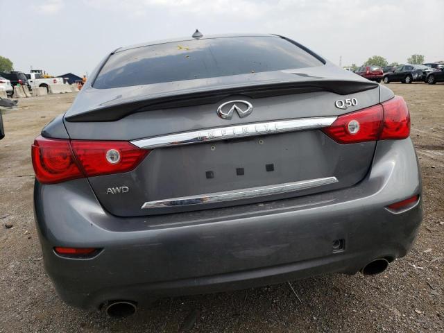 JN1BV7AR7FM419791 - 2015 INFINITI Q50 BASE GRAY photo 6