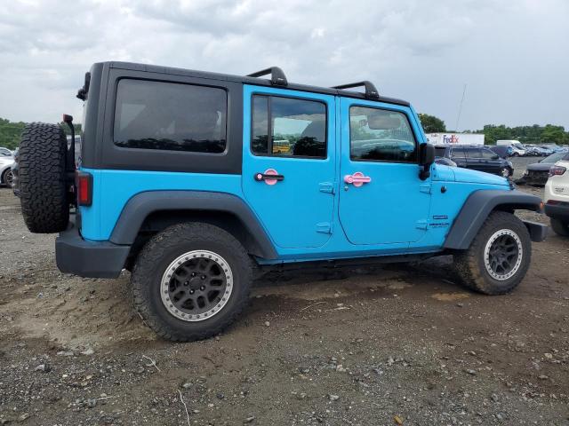 1C4BJWDG1HL751585 - 2017 JEEP WRANGLER U SPORT BLUE photo 3