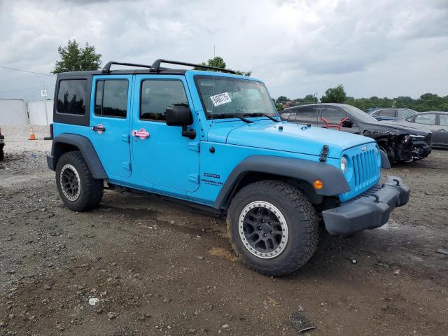 1C4BJWDG1HL751585 - 2017 JEEP WRANGLER U SPORT BLUE photo 4