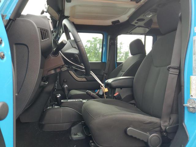 1C4BJWDG1HL751585 - 2017 JEEP WRANGLER U SPORT BLUE photo 7
