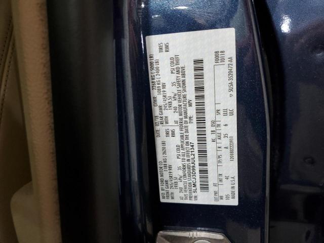 5LMCJ3D99JUL21347 - 2018 LINCOLN MKC RESERVE Mavi fotoğraf 14