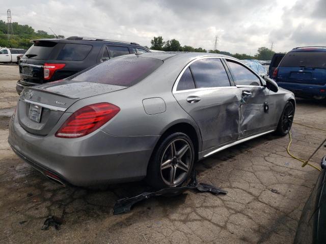 WDDUG8FB6FA144388 - 2015 MERCEDES-BENZ S 550 4MATIC GRAY photo 3