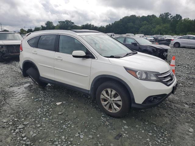 5J6RM3H78DL042378 - 2013 HONDA CR-V EXL WHITE photo 4